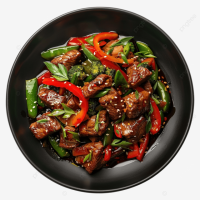 pngtree-beef-and-vegetables-stir-fry-in-black-plate-png-image_11964629